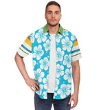 Hawaiian Tropic S/S Button Down Shirt Short Sleeve Button Down Shirt - AOP - Thathoodyshop
