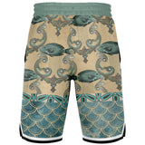 Bon Voyage Basketball Shorts Basketball Short Rib - AOP - Thathoodyshop