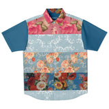 Blue Cabbage S/S Button Down Shirt Short Sleeve Button Down Shirt - AOP - Thathoodyshop