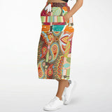 Wyatt Earth Pocket Maxi Skirt Long Skirt - Thathoodyshop