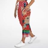 Busan Fleur Plaid Patchwork Long Pocket Skirt Long Pocket Skirt - Thathoodyshop