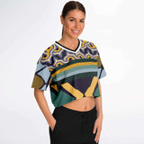 Terra Linda Crop Jersey Cropped Football Jersey - AOP - Thathoodyshop
