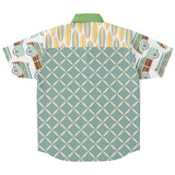 Summer Juxtapose S/S Button Down Shirt Short Sleeve Button Down Shirt - AOP - Thathoodyshop