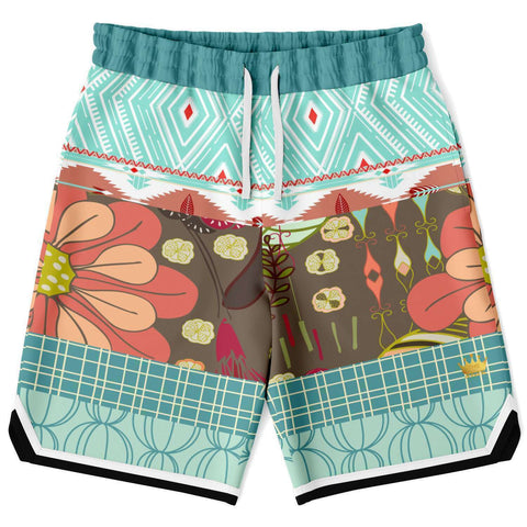 Infinity Squared Basketball Shorts Basketball Short Rib - AOP - Thathoodyshop