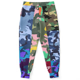 THS Snake Bite Patchwork Camo Fleece Joggers Joggers - Thathoodyshop