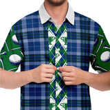Golf Edinburgh S/S Button Down Shirt Short Sleeve Button Down Shirt - AOP - Thathoodyshop