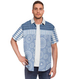 Blue Lagoon S/S Button Down Shirt Short Sleeve Button Down Shirt - AOP - Thathoodyshop