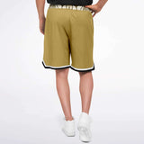 Brown Amarillo Basketball Shorts Basketball Short Rib - AOP - Thathoodyshop
