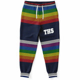 Royal Navy Rainbow Stripe Fleece Joggers Joggers - Thathoodyshop
