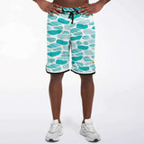 Grand Cayman Basketball Shorts Basketball Short Rib - AOP - Thathoodyshop