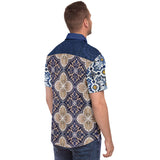 Tavira Mirabella S/S Button Down Shirt Short Sleeve Button Down Shirt - AOP - Thathoodyshop