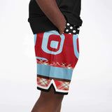 Red Pacific Palisades Basketball Shorts Basketball Shorts - Thathoodyshop