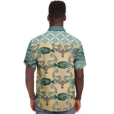 Mermaid's Tale S/S Button Down Shirt Short Sleeve Button Down Shirt - AOP - Thathoodyshop