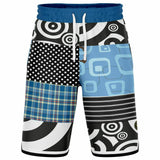 Pacific Palisades Patchwork Plaid Basketball Shorts Basketball Shorts - Thathoodyshop