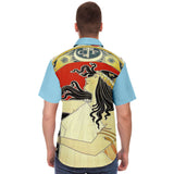 Queen of Sheba S/S Button Down Shirt Short Sleeve Button Down Shirt - AOP - Thathoodyshop