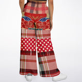 Jersey Salsa Floral Plaid Patchwork Stretchy Phat Bellbottoms Bellbottoms - Thathoodyshop