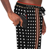 Gold Line Polka Unisex Joggers Fashion Jogger - AOP - Thathoodyshop
