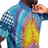 Blue Dream S/S Button Down Shirt Short Sleeve Button Down Shirt - AOP - Thathoodyshop