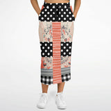 Mint Julep Black Pocket Maxi Skirt Long Pocket Skirt - Thathoodyshop