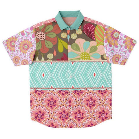 Summer of Love S/S Button Down Shirt Short Sleeve Button Down Shirt - AOP - Thathoodyshop
