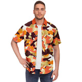 Me So Leopard S/S Button Down Shirt Short Sleeve Button Down Shirt - AOP - Thathoodyshop