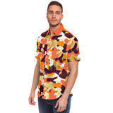 Me So Leopard S/S Button Down Shirt Short Sleeve Button Down Shirt - AOP - Thathoodyshop
