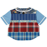 Andromeda Blue Hobo Cropped Button Front Jersey Cropped Baseball Jersey - Thathoodyshop