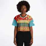Sukiyaki Crop Jersey Cropped Football Jersey - AOP - Thathoodyshop