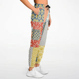 Tallulah Bankhead Yellow Patchwork Unisex Cargo Sweats Cargo Pants - Thathoodyshop