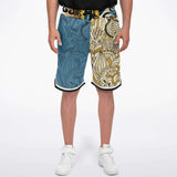 Blue Royale Basketball Shorts Basketball Short Rib - AOP - Thathoodyshop