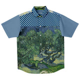 Midnight Moon S/S Button Down Shirt Short Sleeve Button Down Shirt - AOP - Thathoodyshop