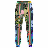 THS Snake Bite Patchwork Camo Stretch Poly Joggers Joggers - Thathoodyshop