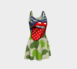 Star Spangled III Dress Flare Dress - Thathoodyshop