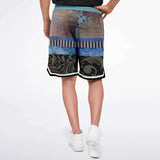 Steampunk Warrior Basketball Shorts Basketball Short Rib - AOP - Thathoodyshop