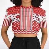 Red Crimson Cropped Sweater Cropped Sweater - Thathoodyshop