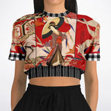 I Am Geisha Cropped Sweater Cropped Short Sleeve Sweater - Thathoodyshop