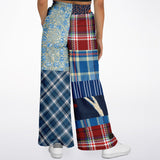Andromeda Blue Hobo Patchwork Bellbottoms Flare Leg Pants - Thathoodyshop