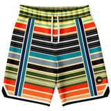 Tequila Sunrise Striped Basketball Shorts Basketball Shorts - Thathoodyshop