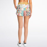 Old Miami Geo Patchwork Running Shorts Running Shorts - Thathoodyshop