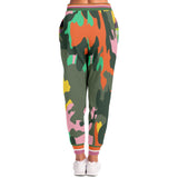 THS Snake Bite Orange Camo Fleece Joggers Joggers - Thathoodyshop