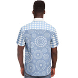 Blue Lagoon S/S Button Down Shirt Short Sleeve Button Down Shirt - AOP - Thathoodyshop