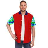 Rainbow Pride Button Down Shirt Short Sleeve Button Down Shirt - AOP - Thathoodyshop