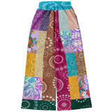 Delirium Hippie Patchwork Solar Flare Stretchy Phat Bellbottoms Athletic Flare Jogger - AOP - Thathoodyshop