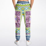 Kaleido-Scape Purple Plaid Cargo Sweats Cargo Sweatpants - Thathoodyshop