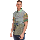 Gone Sailing S/S Button Down Shirt Short Sleeve Button Down Shirt - AOP - Thathoodyshop