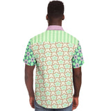 Melon Balls S/S Button Down Shirt Short Sleeve Button Down Shirt - AOP - Thathoodyshop