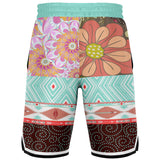 Summer of Love Basketball Shorts Basketball Short Rib - AOP - Thathoodyshop