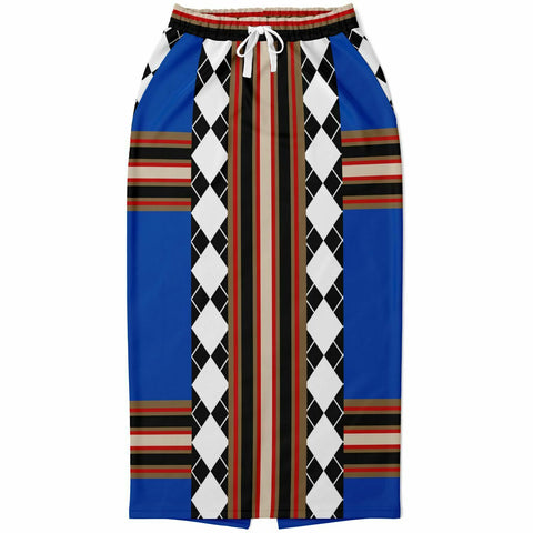 Gold Line Blue Pocket Maxi Skirt II Maxi Skirt - Thathoodyshop