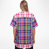 Mercury Retrograde Plaid Button Front Jersey Baseball Jersey - Thathoodyshop