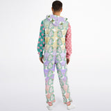 Seamist Rainbow Unicorn Fleece Unisex Romper Fleece Romper - Thathoodyshop